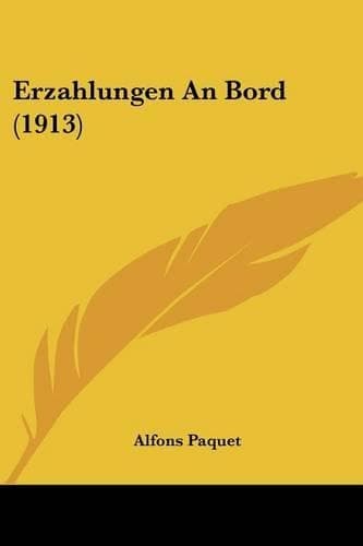 Cover of Erzahlungen An Bord (1913)