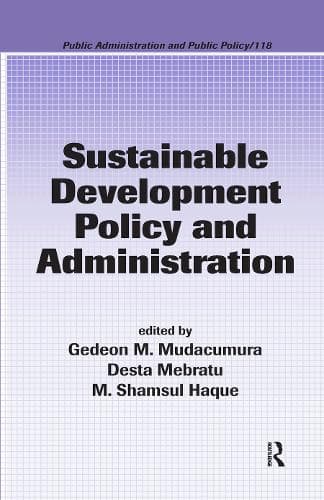 Cover of Sustainable Development Policy and Administration