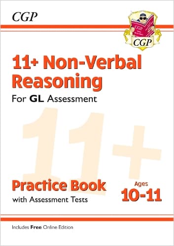 Cover of 11+ GL Non-Verbal Reasoning Practice Book & Assessment Tests - Ages 10-11 (with Online Edition)