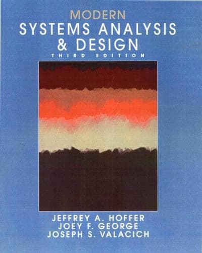 Cover of Modern Systems Analysis and Design