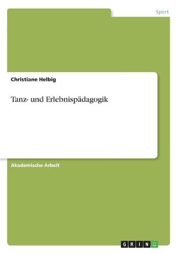 Cover of Tanz- und Erlebnispädagogik