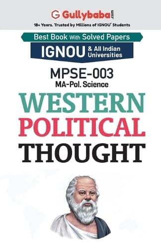 Cover of MPSE-03 Western Political Thought