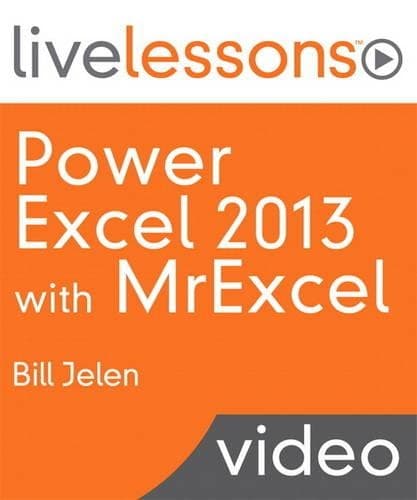 Cover of Power Excel 2013 with MrExcel LiveLessons (Video Training)