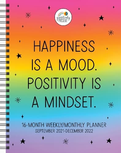 Cover of Positively Present 16-Month 2021–2022 Monthly/Weekly Planner Calendar