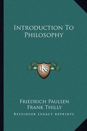 Cover of Introduction To Philosophy