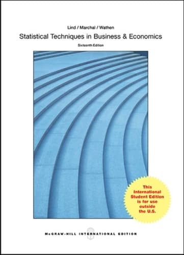 Cover of Statistical Techniques in Business and Economics