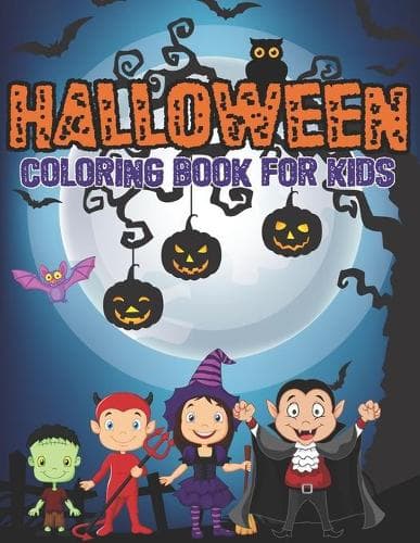 Cover of Halloween Coloring Book For Kids
