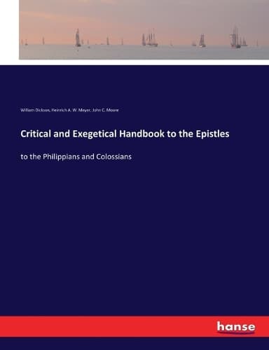 Cover of Critical and Exegetical Handbook to the Epistles