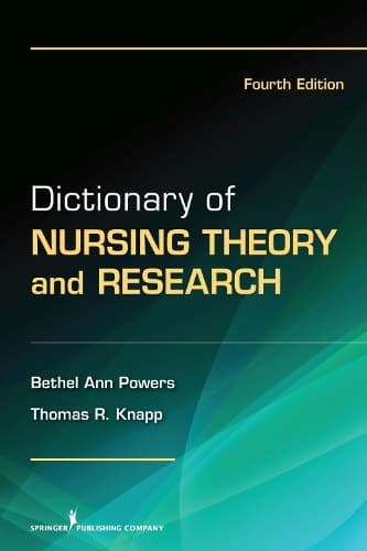 Cover of Dictionary of Nursing Theory and Research