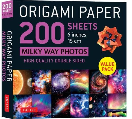 Cover of Origami Paper 200 sheets Milky Way Photos 6 Inches (15 cm)