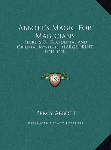 Cover of Abbott's Magic for Magicians