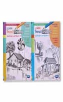 Cover of Navneet Learn Pencil Shading Landscape and Objects 1 and 2 â€“ For Elementary Art Prep â€“ How to draw Landscapes - Pack of 2 Books
