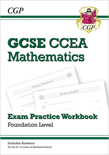 Cover of CCEA GCSE Maths Exam Practice Workbook: Foundation (includes Answers)