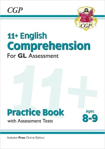 Cover of 11+ GL English Comprehension Practice Book & Assessment Tests - Ages 8-9 (with Online Edition)