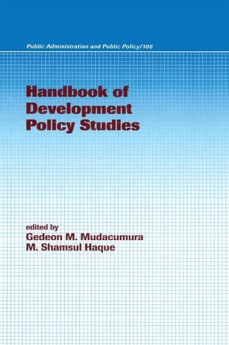 Cover of Handbook of Development Policy Studies