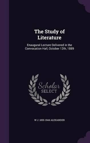 Cover of The Study of Literature