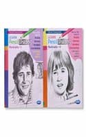 Cover of Navneet Learn Pencil Shading Portraits 1 and 2 â€“ For Elementary Art Prep â€“ How to draw Portraits - Pack of 2 Books