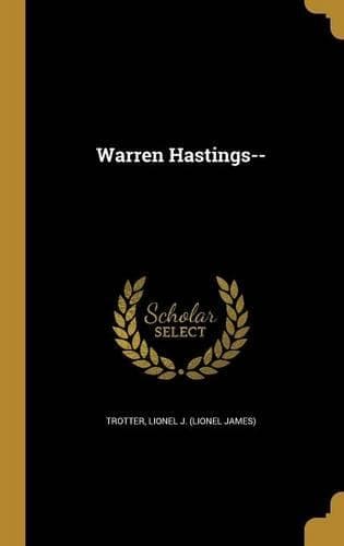 Cover of Warren Hastings--