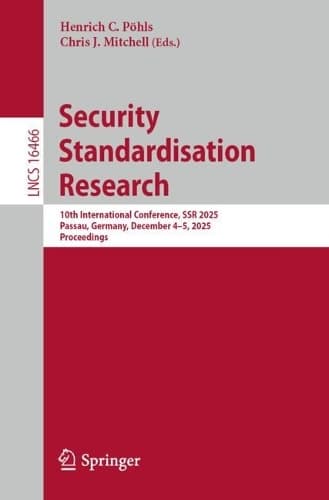 Cover of Security Standardisation Research