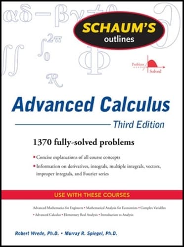 Cover of Schaum's Outline of Advanced Calculus, Third Edition: (Schaum's Outlines)