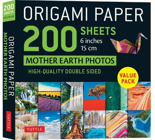 Cover of Origami Paper 200 sheets Mother Earth Photos 6 Inches (15 cm)