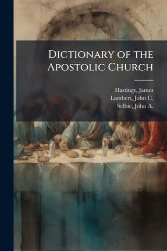 Cover of Dictionary of the Apostolic Church