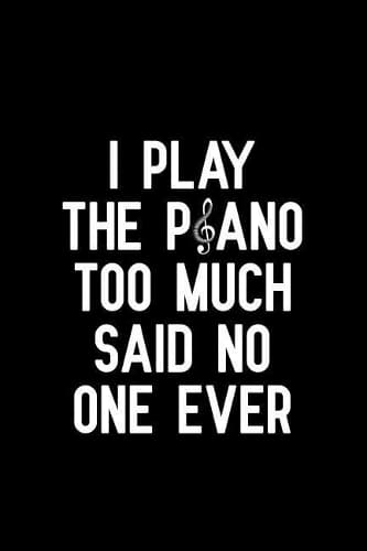 Cover of I Play the Piano Too Much Said No One Ever