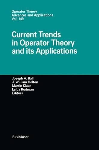 Cover of Current Trends in Operator Theory and its Applications