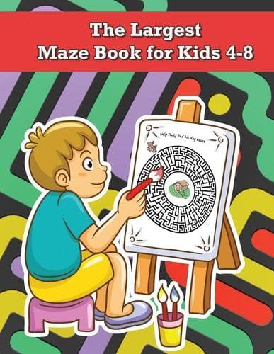 Cover of The Largest Maze Book for Kids 4-8
