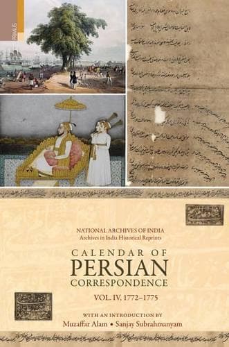 Cover of Calendar of Persian Correspondence 1772-1775