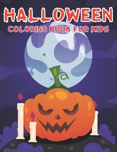 Cover of Halloween Coloring Book For Kids