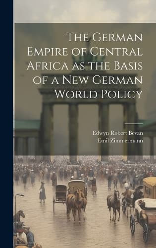Cover of The German Empire of Central Africa as the Basis of a new German World Policy