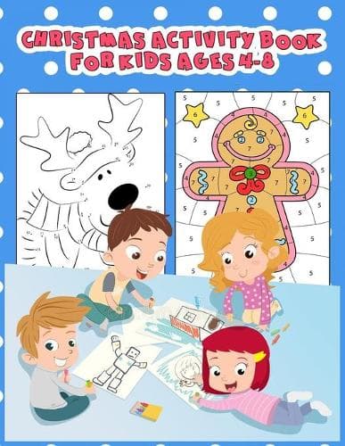 Cover of Christmas Activity Book For Kids Ages 4-8