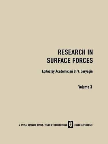 Cover of Research in Surface Forces