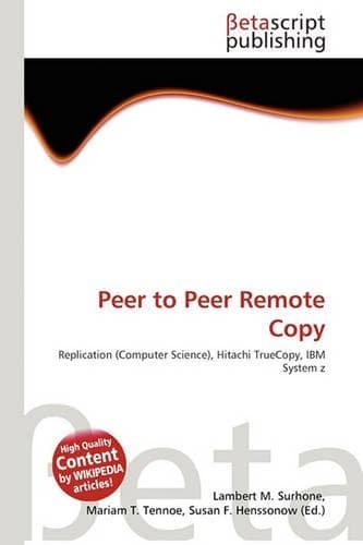 Cover of Peer to Peer Remote Copy