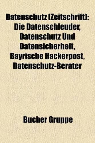 Cover of Datenschutz (Zeitschrift)
