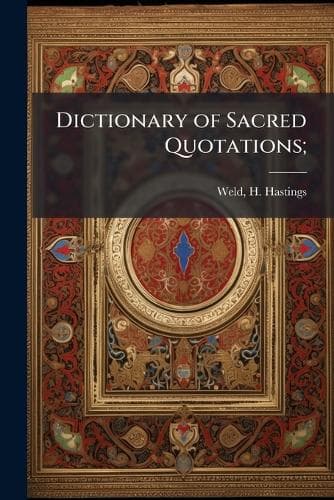 Cover of Dictionary of Sacred Quotations;