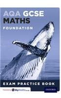 Cover of AQA GCSE Maths Foundation Exam Practice Book