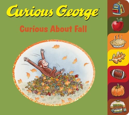 Cover of Curious George Curious about Fall (Tabbed Board Book)