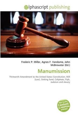 Cover of Manumission