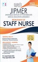 Cover of SURA`S JIPMER Staff Nurse Exam Book in English Medium - Latest Edition 2023