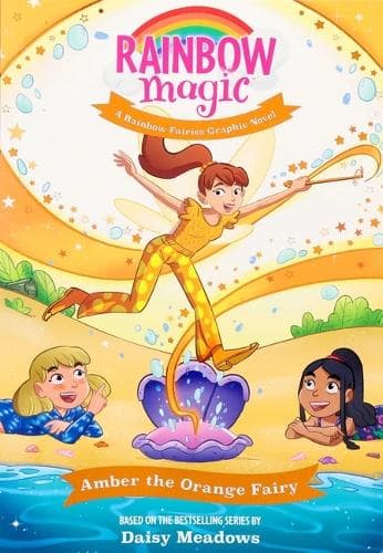 Cover of Rainbow Magic Rainbow Fairies #2: Amber the Orange Fairy Graphic Novel