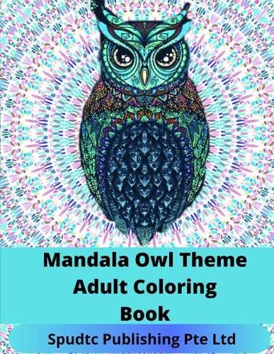 Cover of Mandala Owl Theme Adult Coloring Book