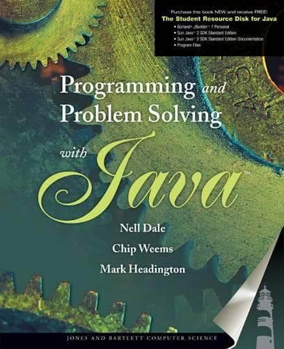Cover of Programming and Problem Solving with Java
