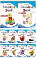Cover of Pocket Colouring Books For Kids ( 10 Books) | Coloring Books Of Birds, Animals, Colours, Shapes, Alphabet, Numbers, Flowers, Objects, Vegetables, Fruits