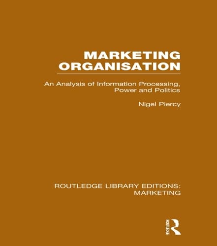 Cover of Marketing Organisation (RLE Marketing)