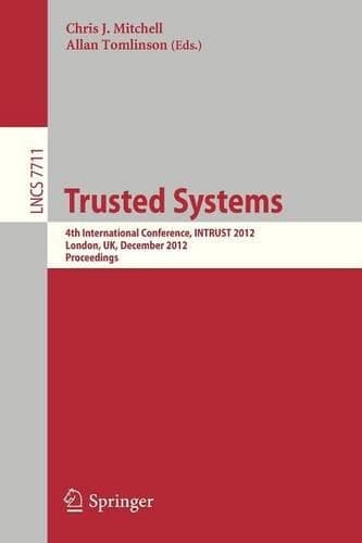 Cover of Trusted Systems