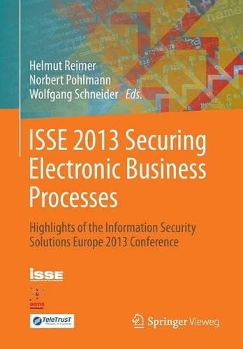 Cover of ISSE 2013 Securing Electronic Business Processes