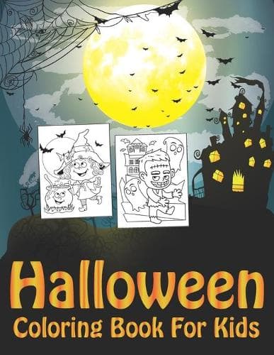 Cover of Halloween Coloring Book For Kids