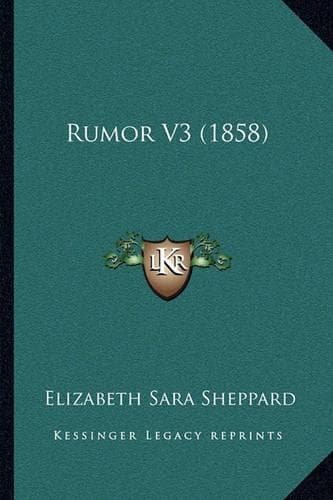 Cover of Rumor V3 (1858): (English)